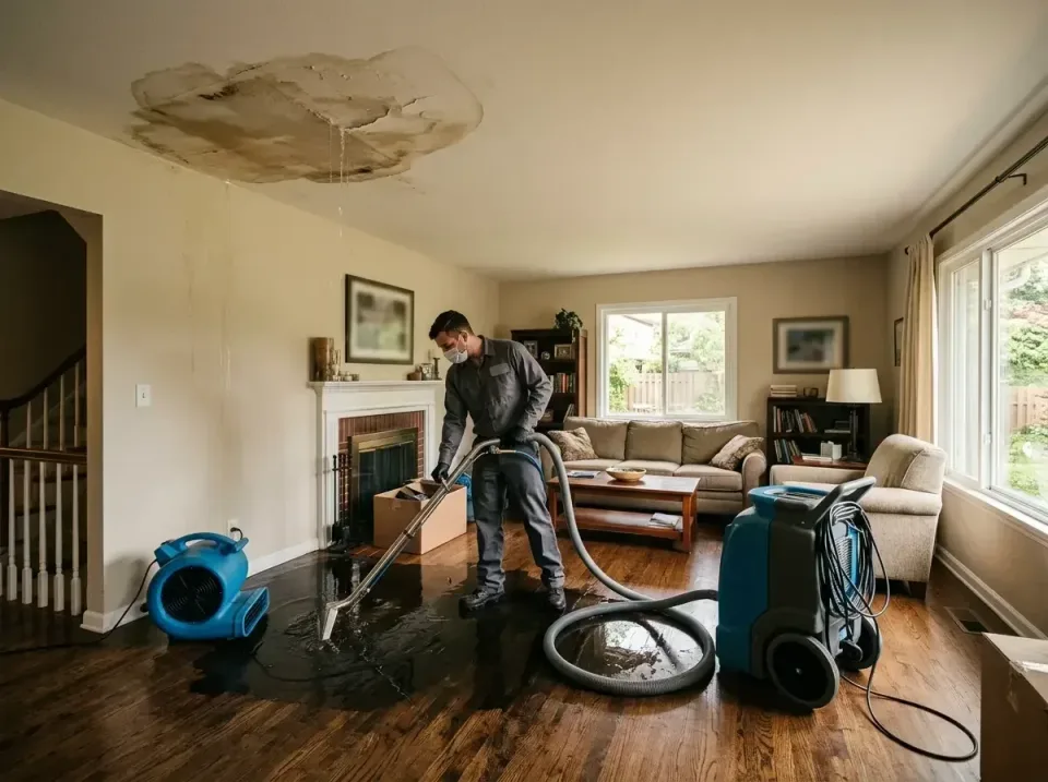 attic-pipe-burst-ceiling-drip-008 — frequently asked questions, Water Damage Restoration & Carpet Care in Metamora, IL